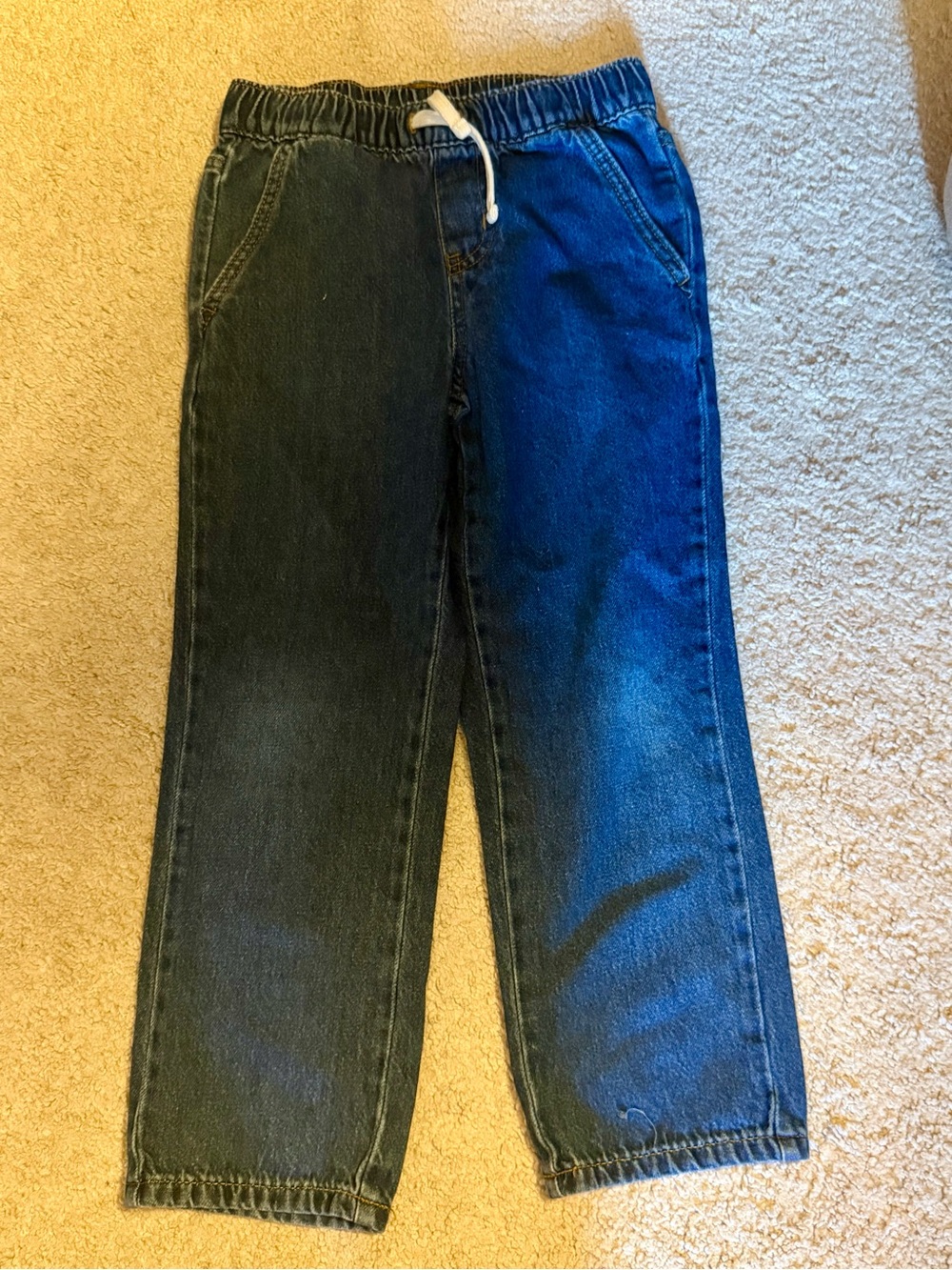 Cat & Jack Two-Tone Dark Blue Kids Jeans